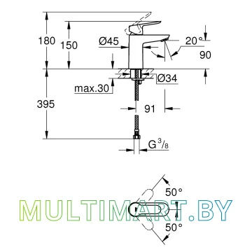 Смеситель Grohe BauEdge (23330000) картинка 4